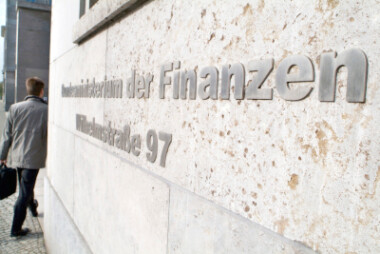 Imagefoto Schriftzug Bundesministerium der Finanzen